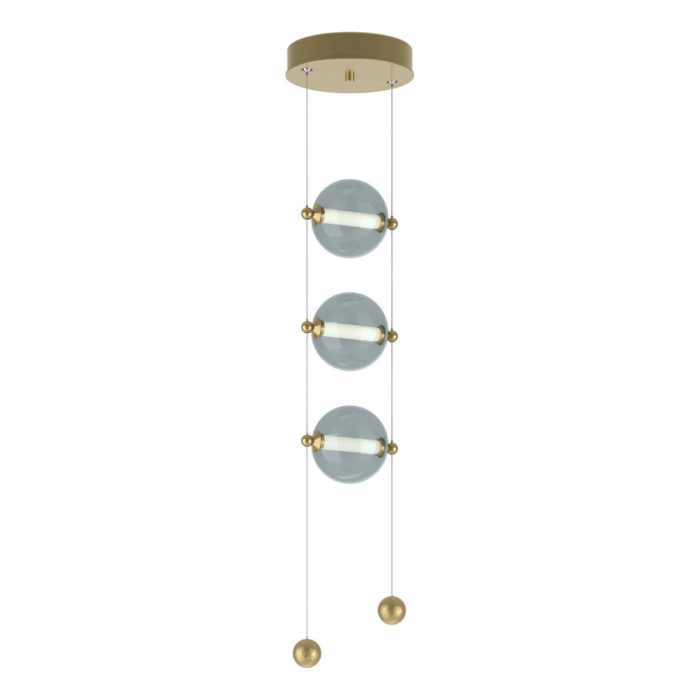 Hubbardton Forge - LED Pendant - Abacus - Modern Brass- Union Lighting Luminaires Decor