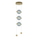 Hubbardton Forge - LED Pendant - Abacus - Modern Brass- Union Lighting Luminaires Decor