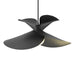Hubbardton Forge - One Light Pendant - Hibiscus - Black- Union Lighting Luminaires Decor