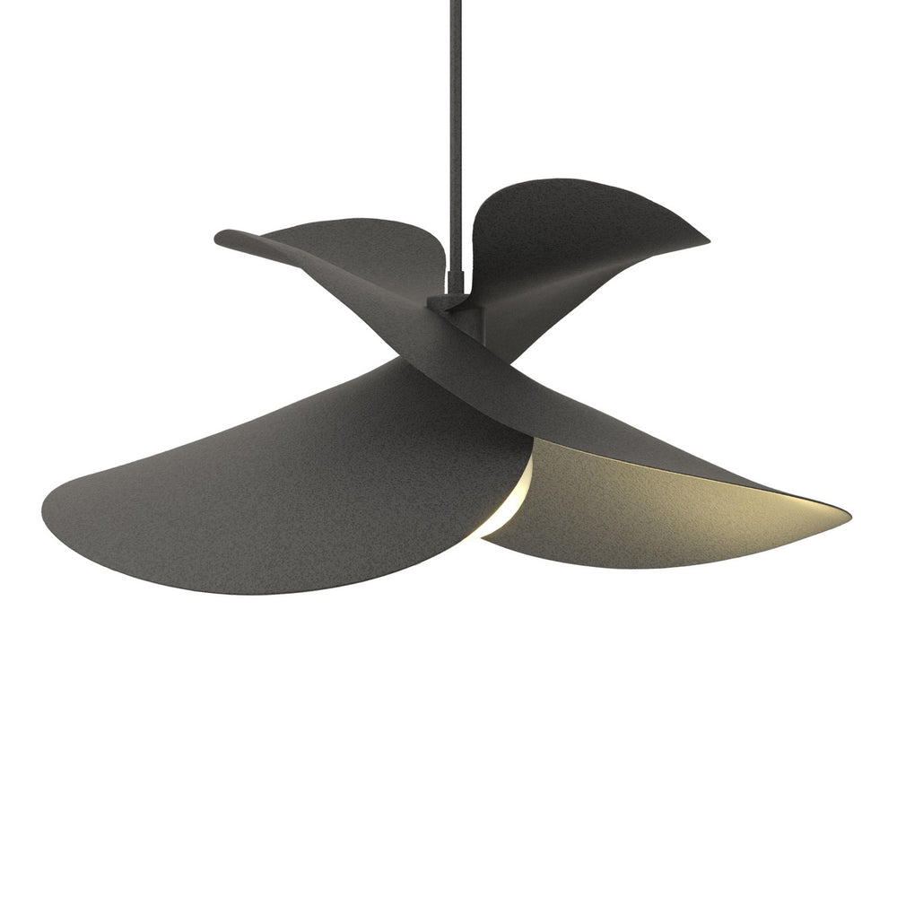 Hubbardton Forge - One Light Pendant - Hibiscus - Natural Iron- Union Lighting Luminaires Decor