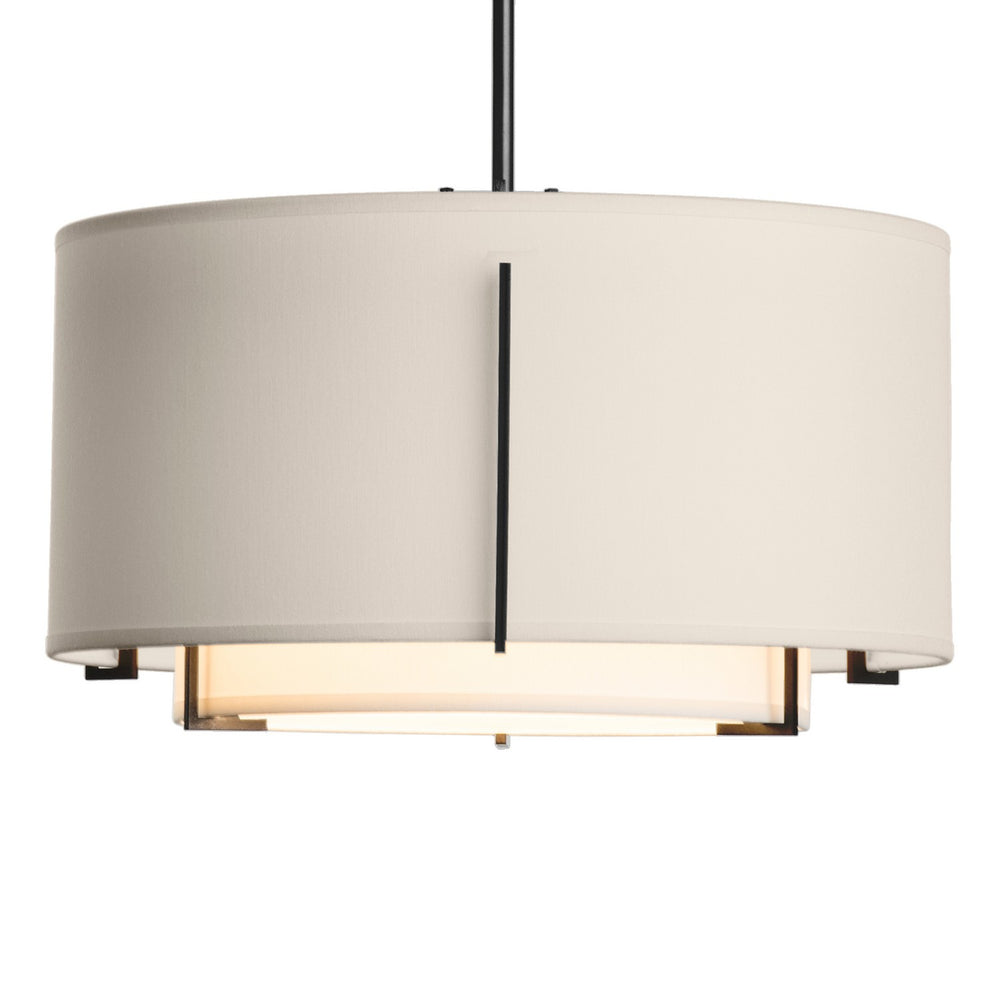 Hubbardton Forge - One Light Pendant - Exos - Black- Union Lighting Luminaires Decor