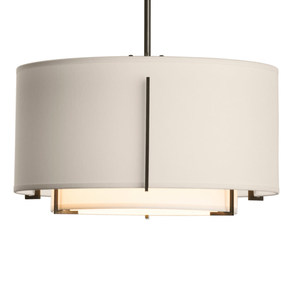 Hubbardton Forge - One Light Pendant - Exos - Oil Rubbed Bronze- Union Lighting Luminaires Decor