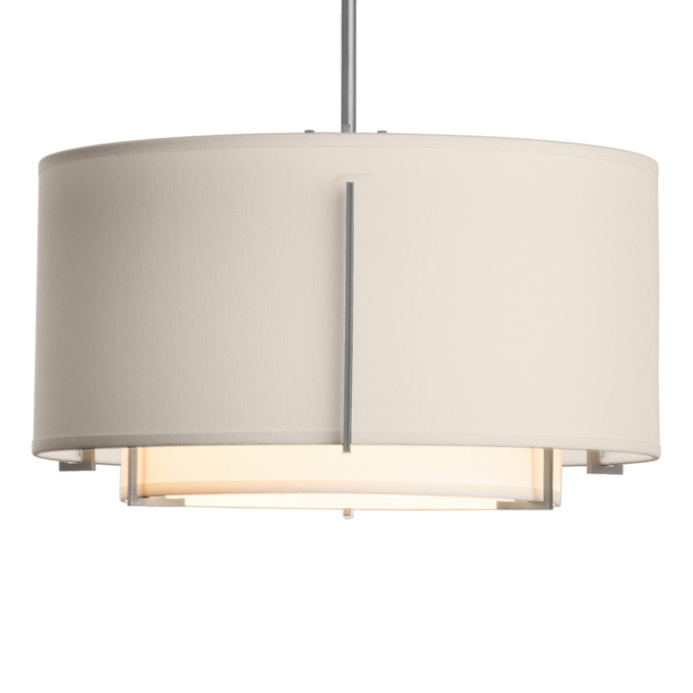 Hubbardton Forge - One Light Pendant - Exos - Vintage Platinum- Union Lighting Luminaires Decor