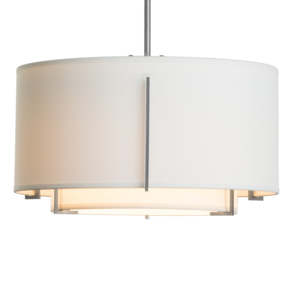 Hubbardton Forge - One Light Pendant - Exos - Vintage Platinum- Union Lighting Luminaires Decor