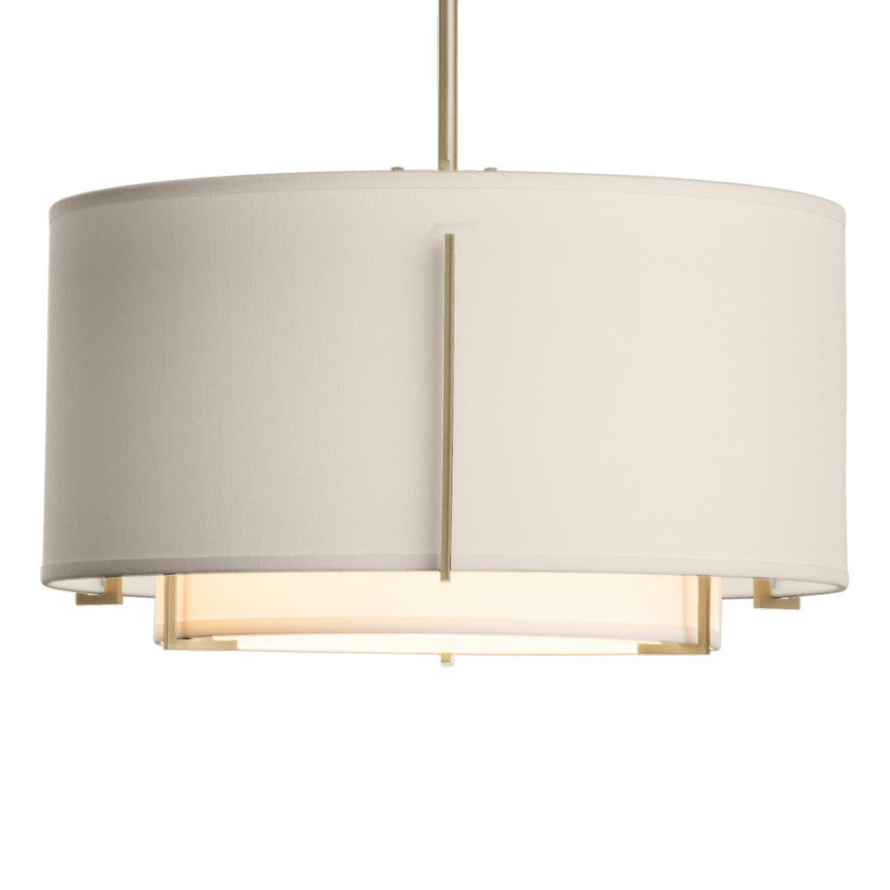Hubbardton Forge - One Light Pendant - Exos - Soft Gold- Union Lighting Luminaires Decor