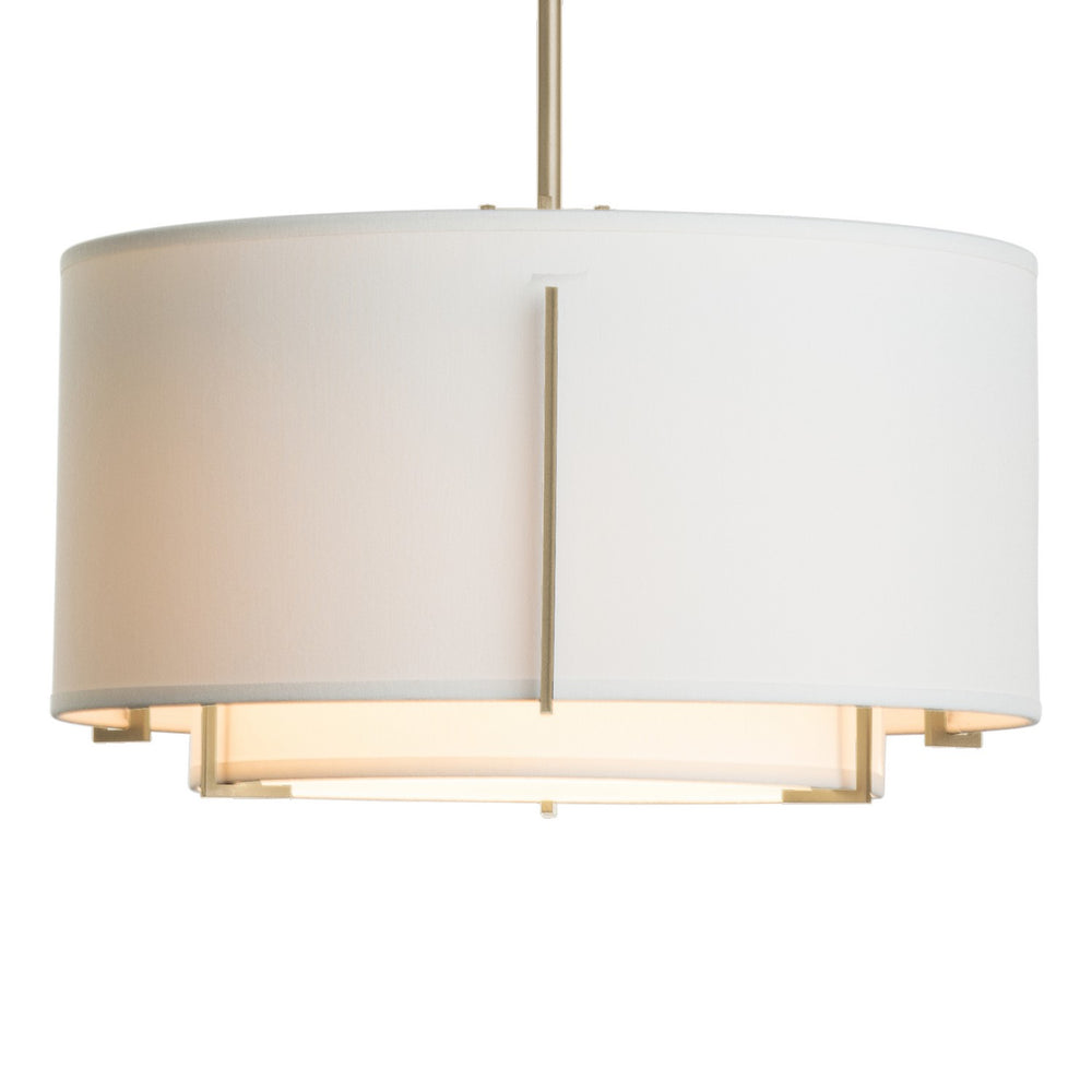 Hubbardton Forge - One Light Pendant - Exos - Soft Gold- Union Lighting Luminaires Decor