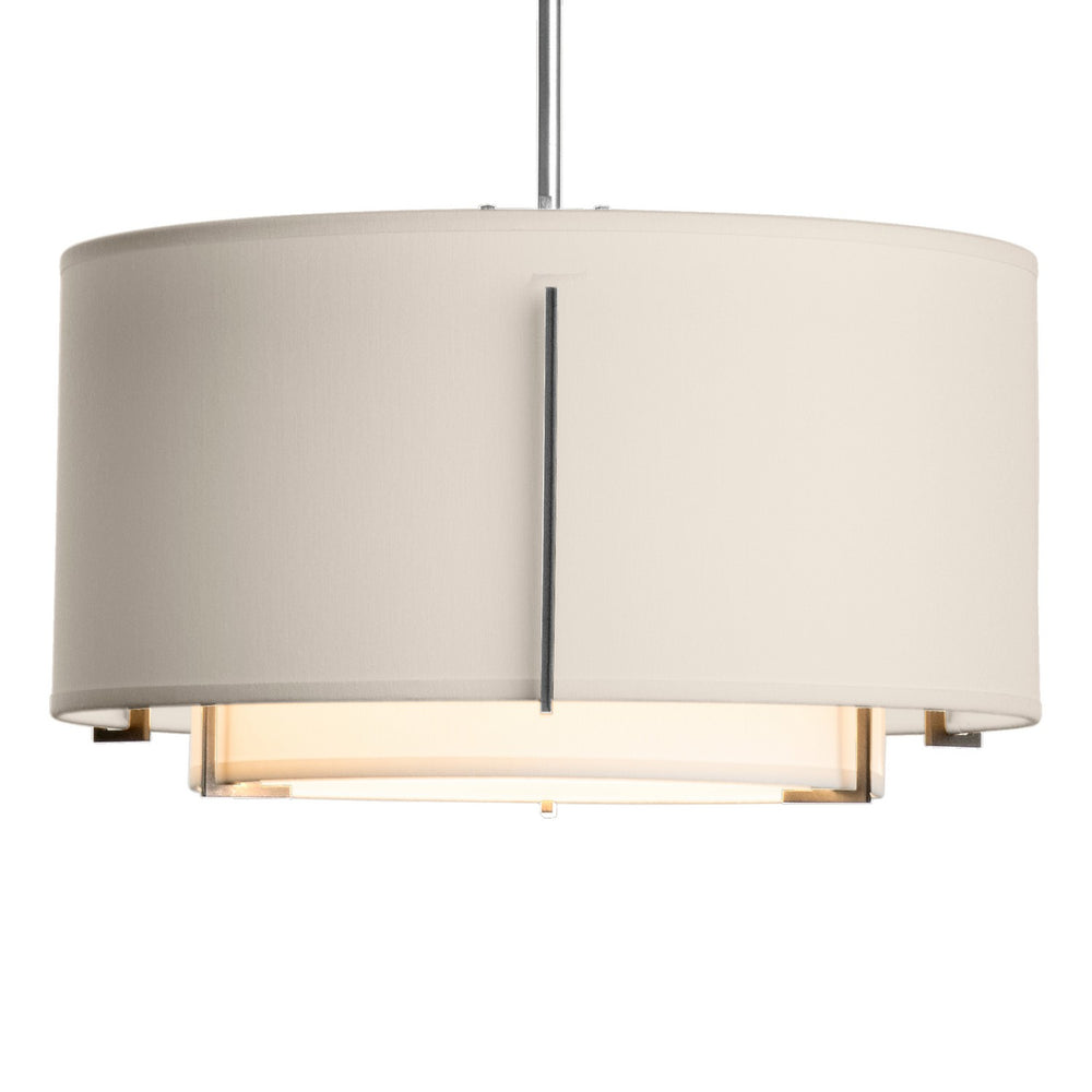 Hubbardton Forge - One Light Pendant - Exos - Sterling- Union Lighting Luminaires Decor