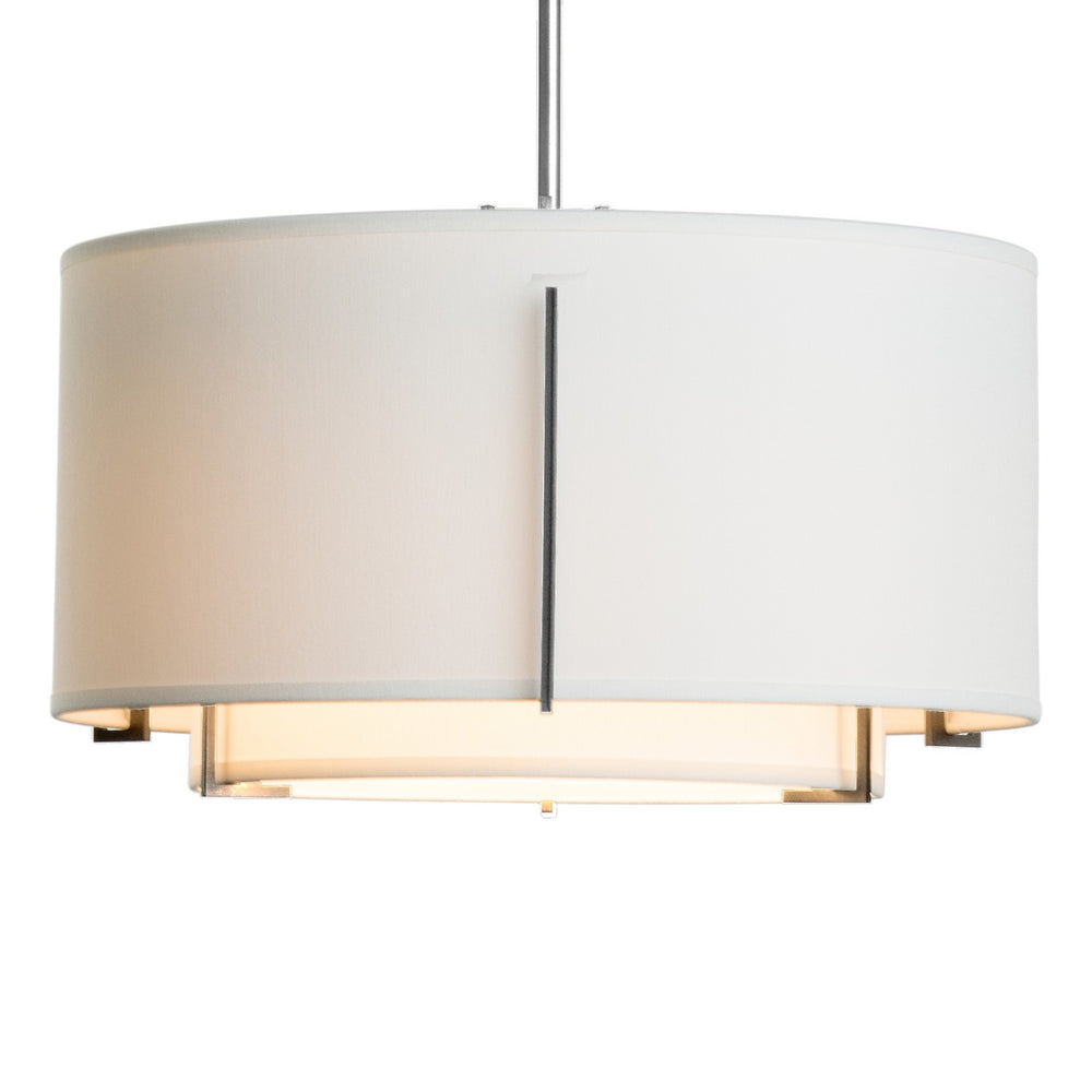 Hubbardton Forge - One Light Pendant - Exos - Sterling- Union Lighting Luminaires Decor