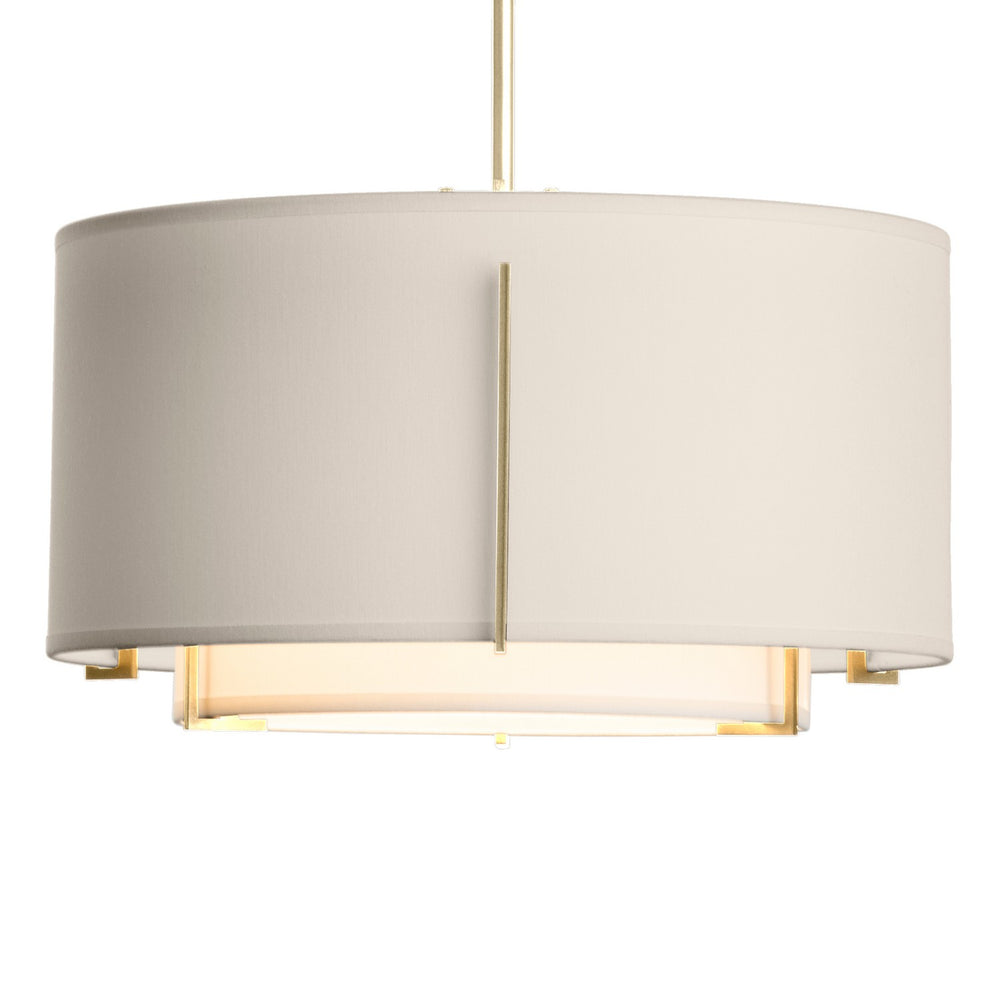 Hubbardton Forge - One Light Pendant - Exos - Modern Brass- Union Lighting Luminaires Decor