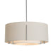 Hubbardton Forge - Three Light Pendant - Exos - Vintage Platinum- Union Lighting Luminaires Decor