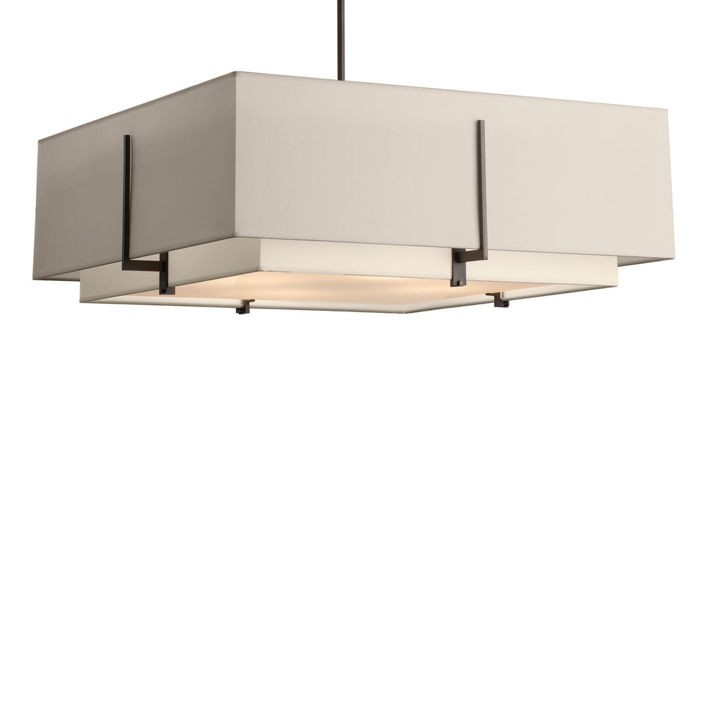 Hubbardton Forge - Four Light Pendant - Exos - Dark Smoke- Union Lighting Luminaires Decor