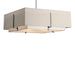 Hubbardton Forge - Four Light Pendant - Exos - Vintage Platinum- Union Lighting Luminaires Decor