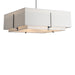 Hubbardton Forge - Four Light Pendant - Exos - Vintage Platinum- Union Lighting Luminaires Decor