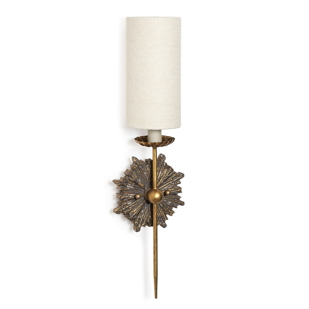Regina Andrew Canada - One Light Wall Sconce - Louis - Antique Gold- Union Lighting Luminaires Decor