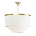 Regina Andrew Canada - Four Light Chandelier - Cabaret Fringe - Natural Brass- Union Lighting Luminaires Decor
