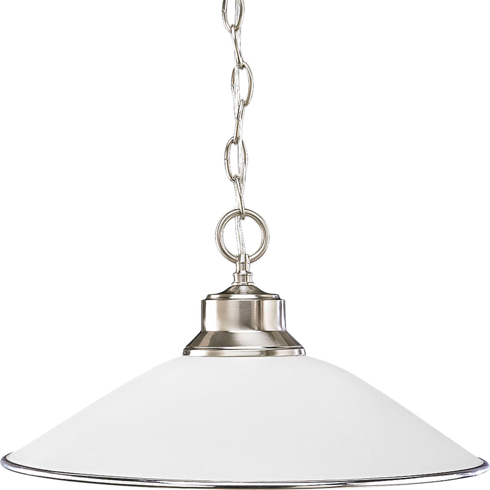 Progress Canada - One Light Pendant - Glass Pendants - Brushed Nickel- Union Lighting Luminaires Decor