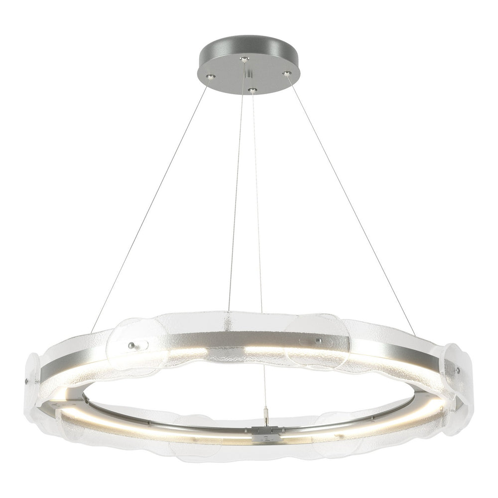 Hubbardton Forge - LED Pendant - Solstice - Vintage Platinum- Union Lighting Luminaires Decor