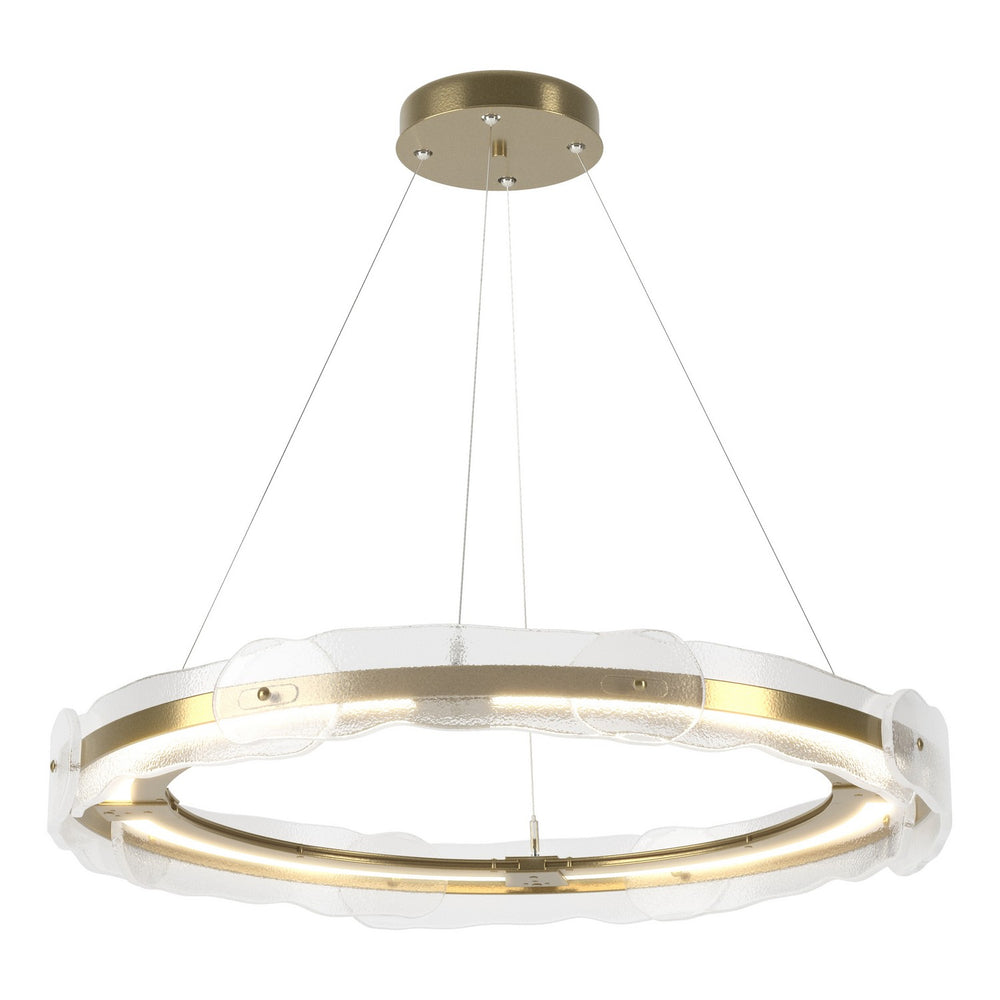 Hubbardton Forge - LED Pendant - Solstice - Modern Brass- Union Lighting Luminaires Decor
