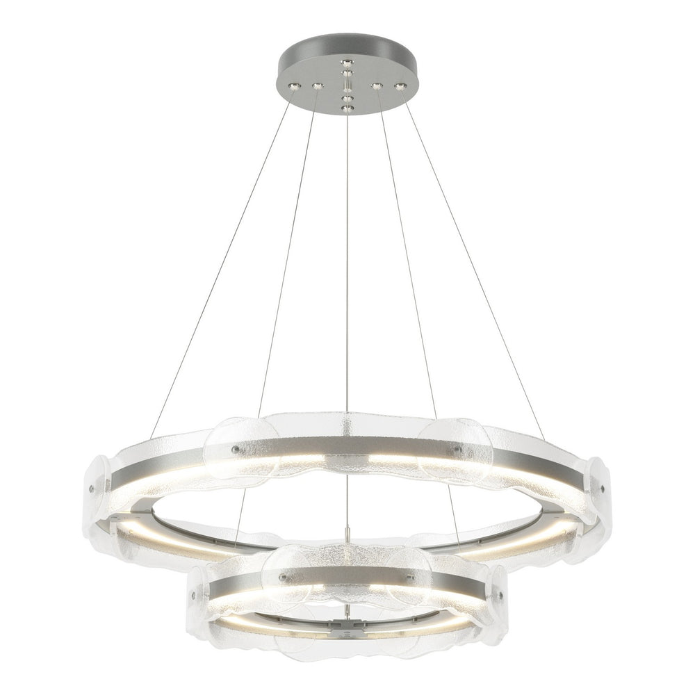 Hubbardton Forge - LED Pendant - Solstice - Vintage Platinum- Union Lighting Luminaires Decor