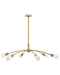 Fredrick Ramond Canada - LED Chandelier - Atera - Heritage Brass- Union Lighting Luminaires Decor