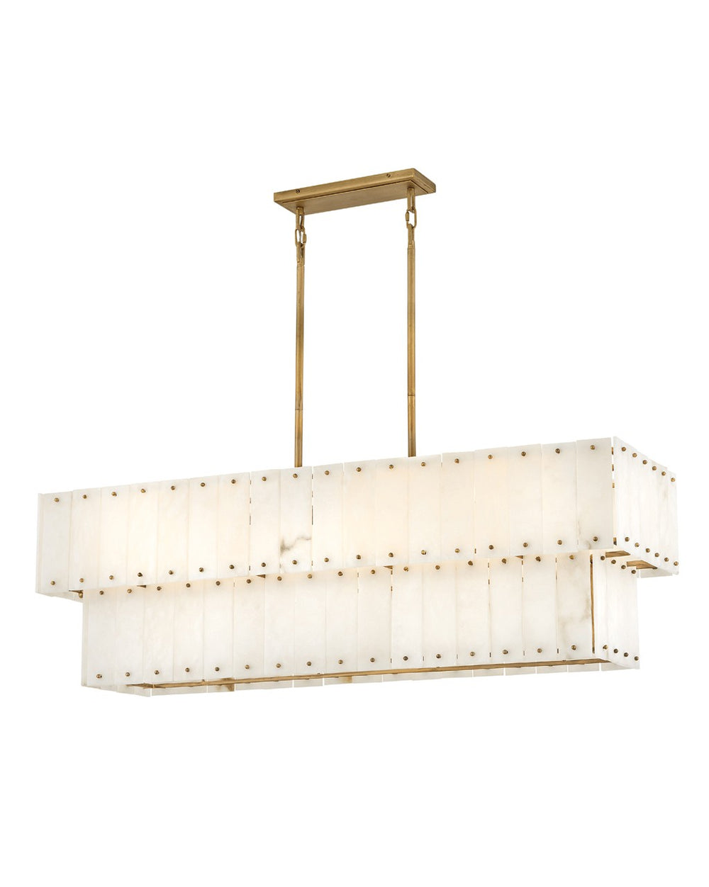 Fredrick Ramond Canada - LED Linear Chandelier - Simone - Burnished Gold- Union Lighting Luminaires Decor