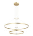 Matteo Canada - LED Chandelier - O'Hara - Brushed Gold- Union Lighting Luminaires Decor