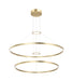 Matteo Canada - LED Chandelier - O'Hara - Brushed Gold- Union Lighting Luminaires Decor