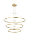 Matteo Canada - LED Chandelier - O'Hara - Brushed Gold- Union Lighting Luminaires Decor