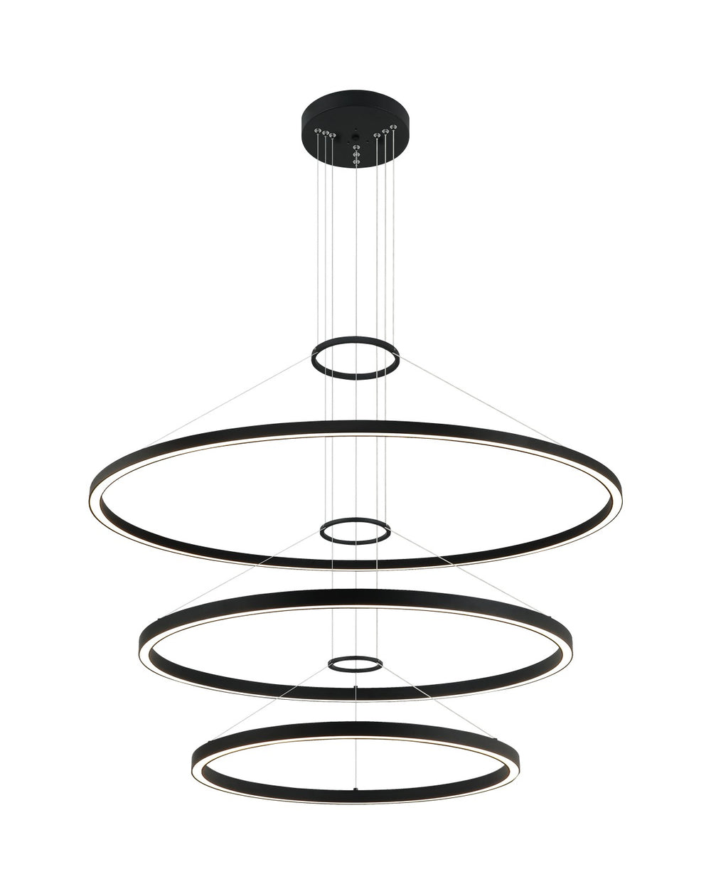 Matteo Canada - LED Chandelier - O'Hara - Matte Black- Union Lighting Luminaires Decor
