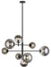 Matteo Canada - Eight Light Chandelier - Averley - Black- Union Lighting Luminaires Decor