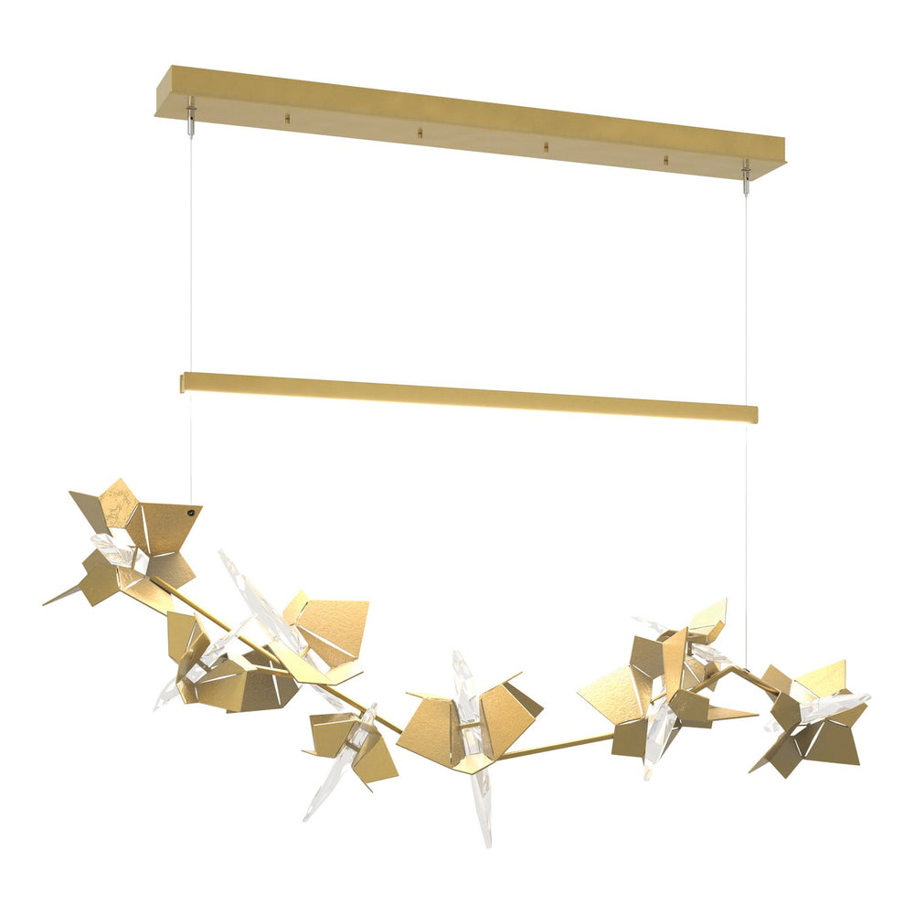 Hubbardton Forge - LED Pendant - Belladonna - Modern Brass- Union Lighting Luminaires Decor