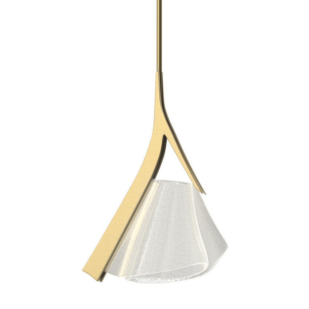 Hubbardton Forge - LED Pendant - Mobius - Modern Brass- Union Lighting Luminaires Decor