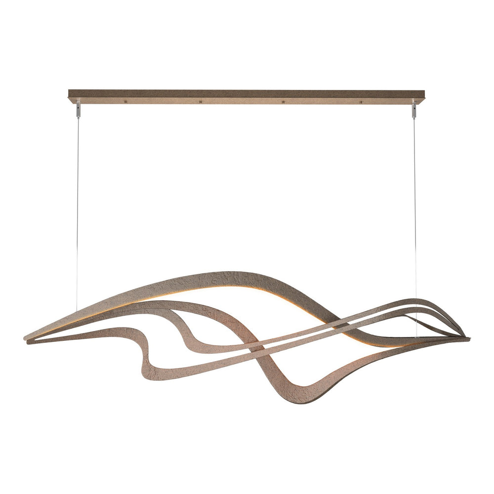 Hubbardton Forge - LED Pendant - Crossing Waves - Bronze- Union Lighting Luminaires Decor