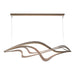 Hubbardton Forge - LED Pendant - Crossing Waves - Bronze- Union Lighting Luminaires Decor