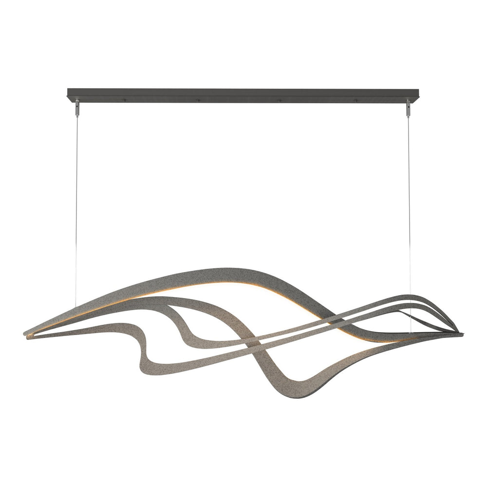 Hubbardton Forge - LED Pendant - Crossing Waves - Natural Iron- Union Lighting Luminaires Decor