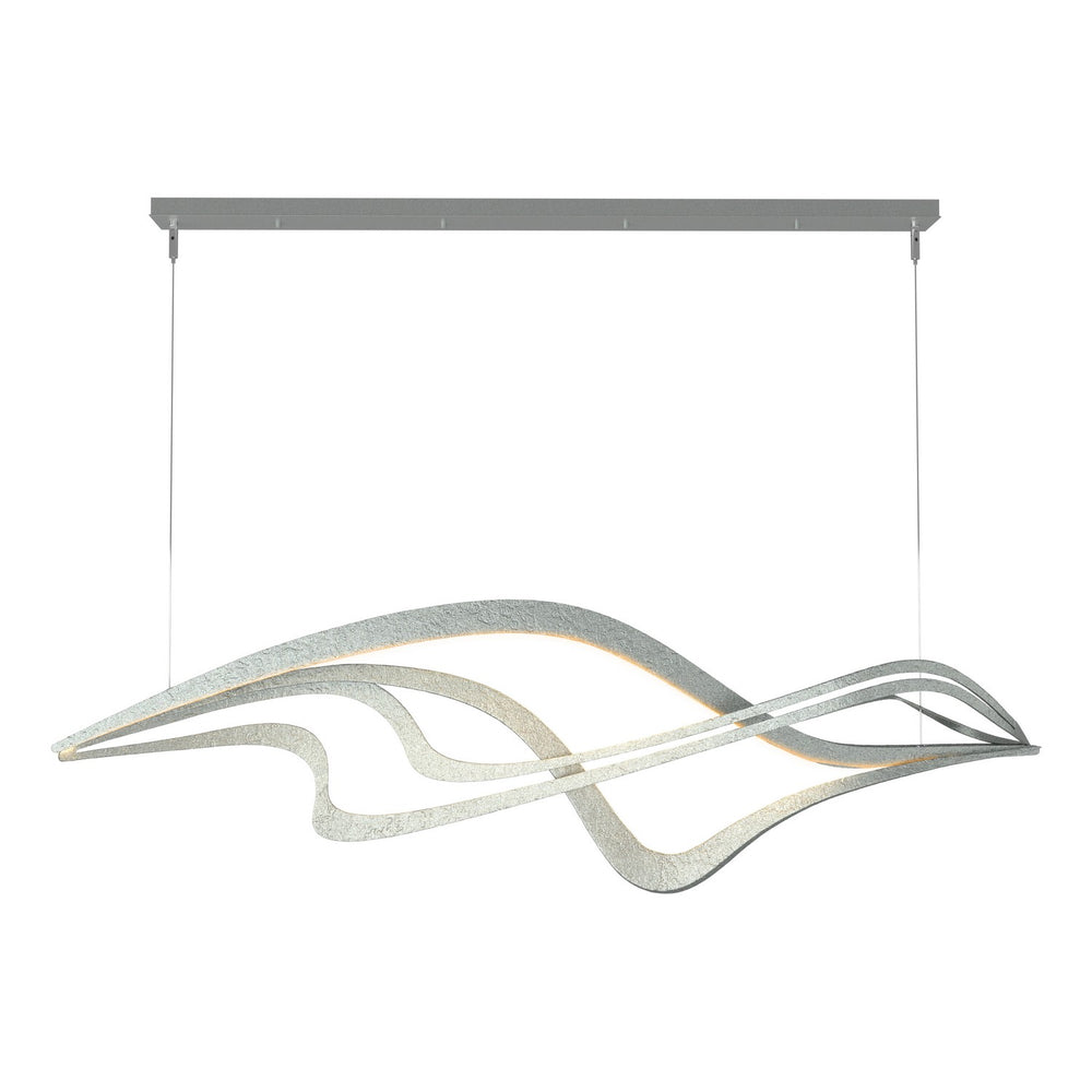 Hubbardton Forge - LED Pendant - Crossing Waves - Vintage Platinum- Union Lighting Luminaires Decor