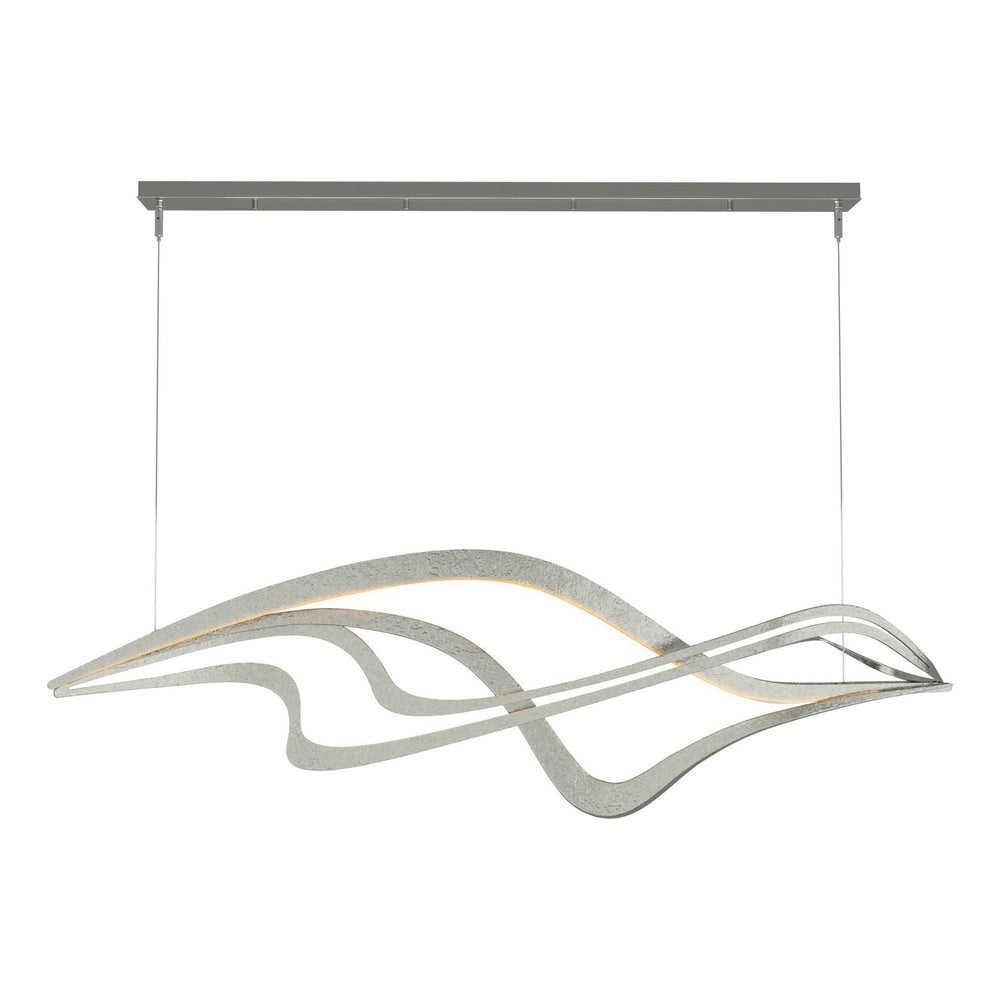 Hubbardton Forge - LED Pendant - Crossing Waves - Sterling- Union Lighting Luminaires Decor