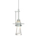 Hubbardton Forge - One Light Mini Pendant - Erlenmeyer - Vintage Platinum- Union Lighting Luminaires Decor