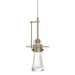 Hubbardton Forge - One Light Mini Pendant - Erlenmeyer - Soft Gold- Union Lighting Luminaires Decor
