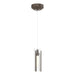 Hubbardton Forge - One Light Mini Pendant - Exos Glass - Bronze- Union Lighting Luminaires Decor