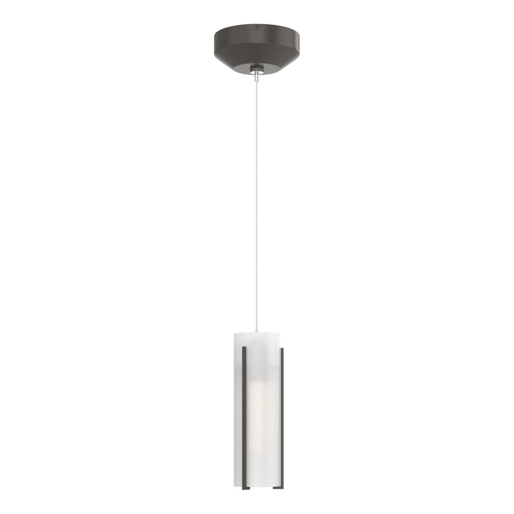 Hubbardton Forge - One Light Mini Pendant - Exos Glass - Dark Smoke- Union Lighting Luminaires Decor