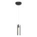 Hubbardton Forge - One Light Mini Pendant - Exos Glass - Black- Union Lighting Luminaires Decor