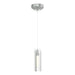 Hubbardton Forge - One Light Mini Pendant - Exos Glass - Vintage Platinum- Union Lighting Luminaires Decor