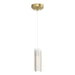 Hubbardton Forge - One Light Mini Pendant - Exos Glass - Modern Brass- Union Lighting Luminaires Decor