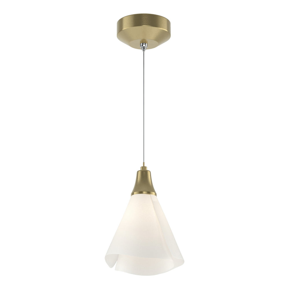 Hubbardton Forge - LED Mini Pendant - Mobius - Modern Brass- Union Lighting Luminaires Decor