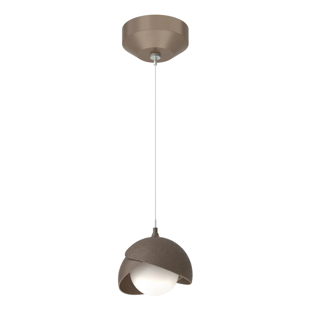 Hubbardton Forge - One Light Mini Pendant - Brooklyn - Bronze- Union Lighting Luminaires Decor