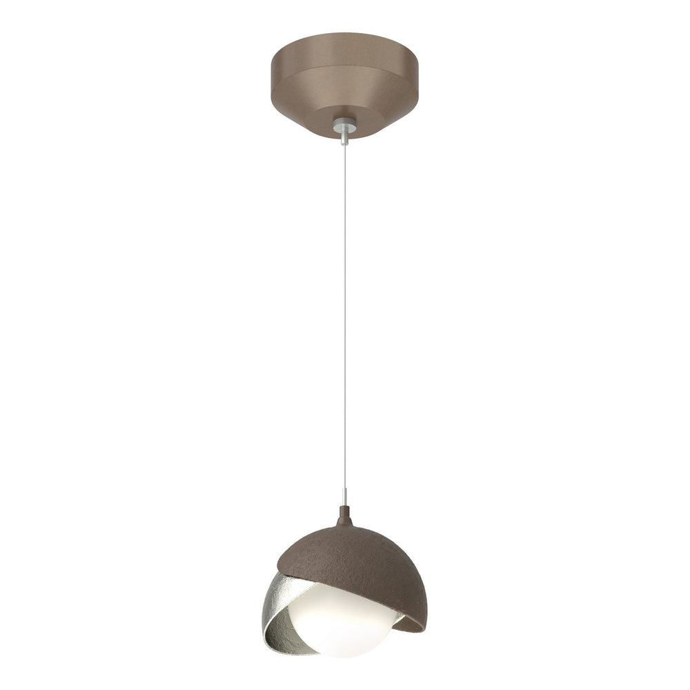 Hubbardton Forge - One Light Mini Pendant - Brooklyn - Bronze- Union Lighting Luminaires Decor