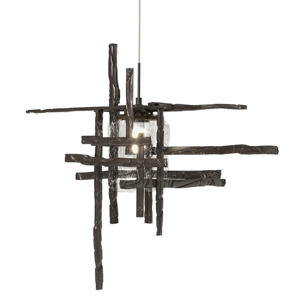 Hubbardton Forge - One Light Mini Pendant - Tura - Oil Rubbed Bronze- Union Lighting Luminaires Decor