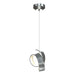 Hubbardton Forge - LED Pendant - Riza - Vintage Platinum- Union Lighting Luminaires Decor