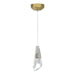 Hubbardton Forge - One Light Mini Pendant - Luma - Modern Brass- Union Lighting Luminaires Decor